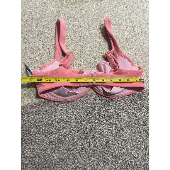 NWT Victorias Secret 2 Pc Bikini 34D/M Essential Triangle Boyshort Bottom Pink - Picture 6 of 16